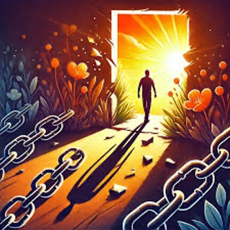 Symbolický motiv přechodu ke světlu a osvobození